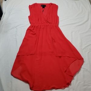 NWT Red Flowy Kardashian Kollection Dress